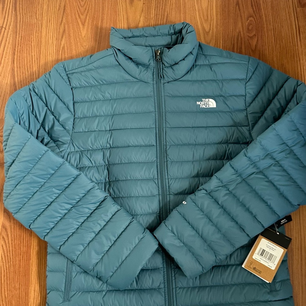 The North Face Mallard Blue Stretch 700 Down Mens Jacket Large BNWT